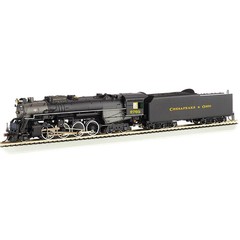Bachmann 52405 C&O 2-8-4 Berkshire Steam Loco & Tender #2705 Econami Sound NIB