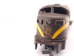 *READ* AHM HO Scale Pennsylvania F7A Powered Diesel Locomotive 9506 Model Train