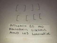 ATHEARN AMD 103 HANDRAILS SIDERAILS SET HO SCALE