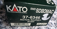 HO KATO EMD SD80MAC NORFOLK SOUTHERN NS # 7204