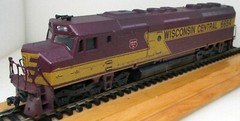 Athearn F45 Wisconsin Central 6654 Weathered Loco H0 Gauge DCC Lenz Fitted 1007