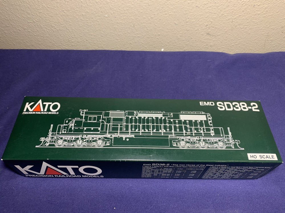 NOS HO Kato 37-6501 SD38-2 Union Pacific #2801 Diesel Engine Locomotive New
