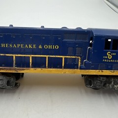 LIONEL POSTWAR O GAUGE CHESAPEAKE & OHIO GP-7 DIESEL LOCOMOTIVE #2365 – TESTED