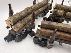 O gauge Custom Designed & Painted, Skeleton Cars with logs . Price Per Car