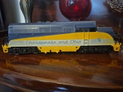 HO Chesapeake & Ohio C&O Railroad Railway 1845 Train Engine Yugoslavia