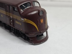 As Is Proto 2000 HO Scale PRR 5863 E7 Diesel Loco Gear Problem