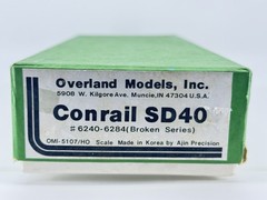 HO Scale Overland Models OMI 5107 Brass Conrail SD40 Diesel Locomotive