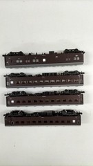 KATO 10-034 Old Type Passenger Car 4-Car Set Brown