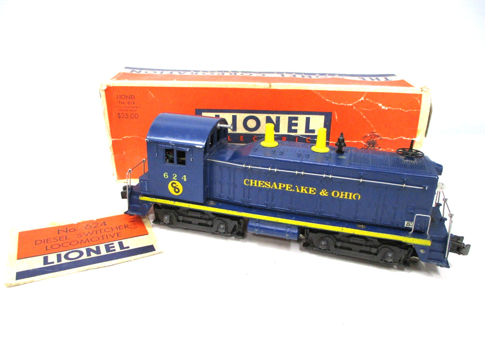 Lionel 624 C and O GM Diesel Loco Postwar O gauge X8296