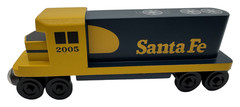 Whittle Shortline Railroad ATSF Santa Fe GP38 Locomotive 2005 Wood Train Engine