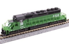 Burlington Northern EMD SD40-2 Diesel Locomotive #6328 Kato 176-4822 N Scale