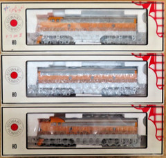 Stewart 9230/9230/9231 HO Scale D&RGW (4 Stripe) F7A/F7B/F7B Phase II *Powered*