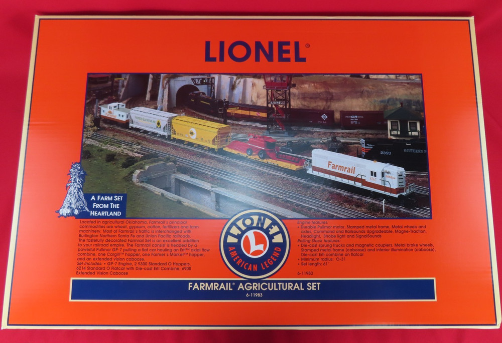 Lionel 6-11983 FARMRAIL Agricultural Freight Set – UNUSED Brand NEW