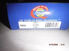 ATHEARN HO AC4400 GECX LOCOMOTIVE #4001 – DCC QUICK-PLUG EQUIPPED – BRAND NEW!