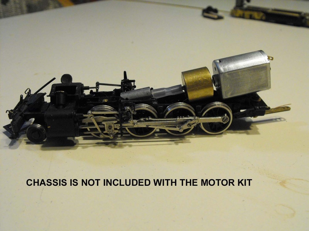 BRASS HO SCALE CAN MOTOR FLYWHEEL KIT FOR STEAM LOCOMOTIVES