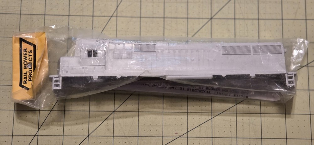 Rail Power Products EMD SD60 HO Scale Locomotive Undecorated Body Shell New