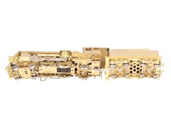 New England Rail Service HO BRASS Class J-1 4-4-2 Steam Loco & Tender- Unpainted