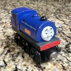 Wilbert HO Thomas Wooden Railway EUC! Blue/ Back Forest engine Rare