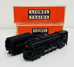 Lionel Postwar 6-8-6 Steam Turbine 681 w/ PRR Whistle Tender 2046W-50 Orig Boxes