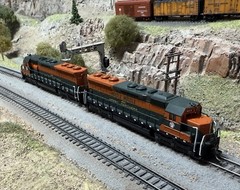 N Scale Kato SD45 Custom Painted Great Northern GN “Hustle Muscle” MTL Couplers