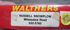 HO Walthers Milwaukee Road Russell Snowplow 932-5760 Great Shape