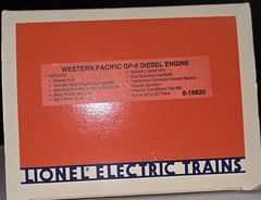 Lionel 6-18820 Western Pacific GP-9 Diesel Engine, New