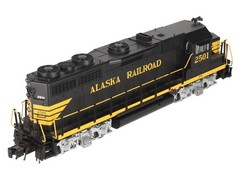 Atlas 1140-1 O Gauge Alaska Railroad GP-35 Diesel Locomotive #2501 (3 Rail) LN