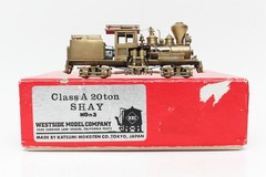 HON3 BRASS WESTSIDE WMC CLASS A 20 TON 2 TRUCK SHAY BACKDATED FLUTED DOMES MORE!