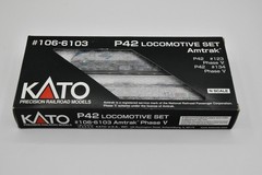 N Scale KATO 106-6103 AMTRAK P42 Locomotive Set #123 & 134 Phase V EX