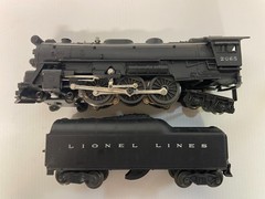 Lionel Postwar 2065 4-6-4 Hudson & 2046W Tender RUNS & LOOKS GREAT! EX+