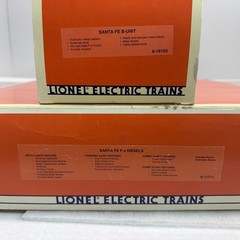 Lionel 6-11711 Santa Fe Warbonnet F-3 ABBA Diesels O Gauge Used Conventional RS