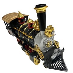 New Bright 1986 Gold Rush Express Steam Locomotive G Scale Train Engine Black