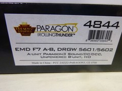 T-HO Broadway Limited DENVER RIO GRANDE F7 A/B DC, DCC, PARAGON 3 SOUND