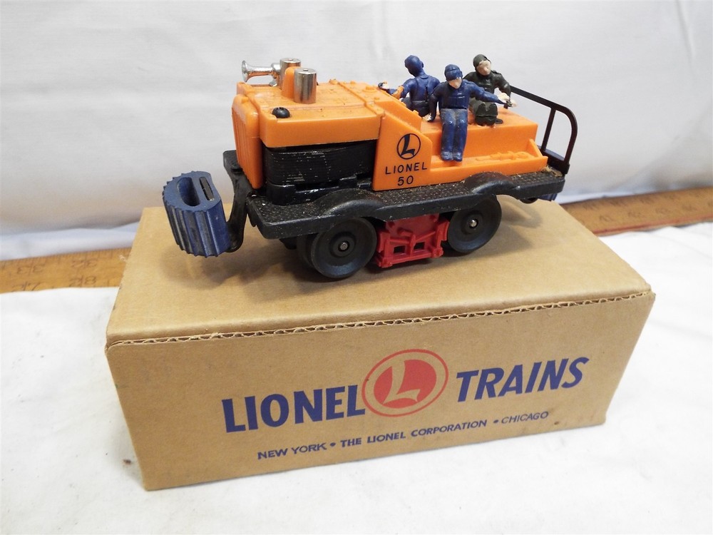 Lionel Trains No. 50 Gang Car Blue Bumpers in Box O27 Gauge
