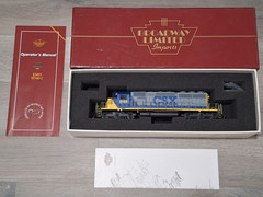 ⭐ BROADWAY LIMITED 708 HO SCALE CSX EMD SD40-2 DIESEL LOCOMOTIVE #8189 DCC/SND ⭐