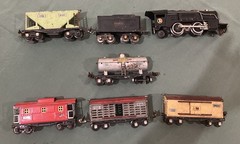 1930`s Lionel PreWar O Scale Train Set, 259E Locomotive, 653, 654,655,656,657