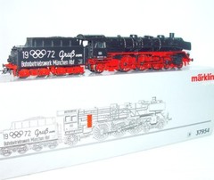 Marklin AC DIGITAL HO German DB BR-03 OLYMPIC GAMES 1972 LOCOMOTIVE + GAME MIB!