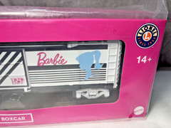 Lionel 2428420 Barbie 65th Anniversary 1959 Box Car, O Gauge, NIB