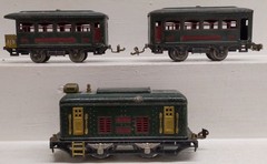 Lionel 248 O Vintage 0-4-0 Electric Powered Tinplate Passenger Set:248, 629, 630