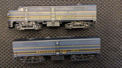 Proto 2000 HO Alco FA2 annd FB2 diesel matched pair B&O #4019 & #5002 LN
