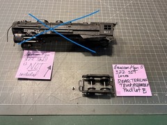 American Flyer S Train 322 321 320 Locomotive REAR TRAILING TRUCK ASSEMBLY Lot B