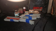 Pre-owned Z Scale Train Set. Battery Operated Control Few Houses Engine Track.