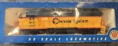 Bachmann HO Chessie System B&O #4137 EMD GP40 Diesel DC Analog MPN 63509