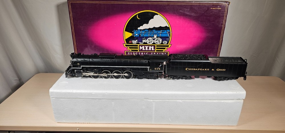 MTH Premier 20-3035-1 C&O “”Greenbrier”” 4-8-4 Steam Engine w/PS+BCR