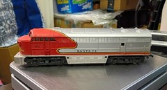 Vtg AHM Tempo HO Scale Santa Fe 5028 Diesel FM C-Liner Locomotive – Not Tested