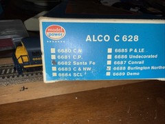 Life-Like HO Scale #6682 Santa Fe Alco Century 628 Locomotive NOS