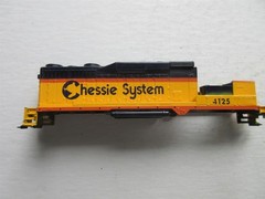 HO Scale CHESSIE SYSTEM #4125 hand painted vintage SHELL ONLY read condition
