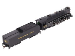 Bachmann 52402 HO Chesapeake & Ohio 2-8-4 Kanawha/Berkshire w/Sound & DCC #2718