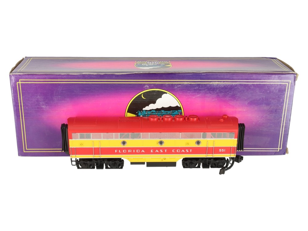 MTH 20-2060-3 Florida East Coast F-3 Non-Powered Diesel B-Unit #551 (3Rail) EX