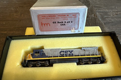 Hallmark Models N Scale Brass #594 GE Dash 8-40C CSX #7601 FP Pre-Owned Need TLC